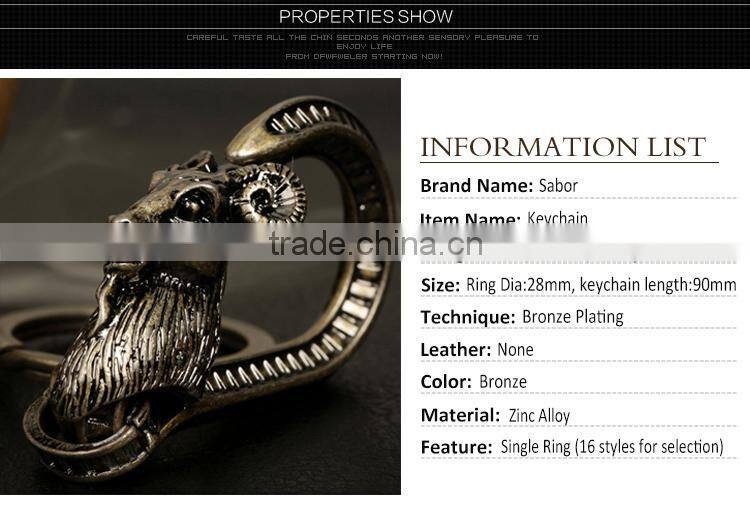 Chinese Zodiac Personalized Metal Souvenir Sheep Keychain