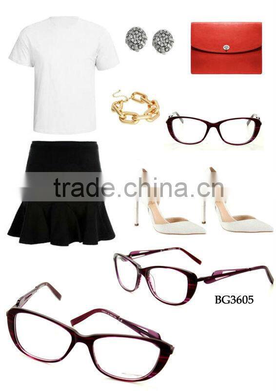 2015 high quality fashion style tr90 optical glasses