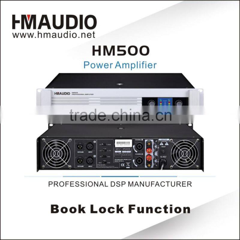 Good quality professional 1u power amplifier HM500 made in China