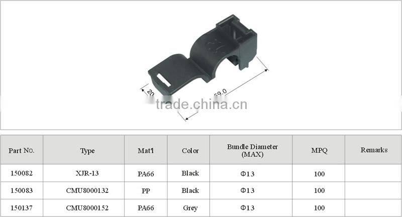 auto plastic fastener securing fixed Clips plastic fasteners waterproof cable