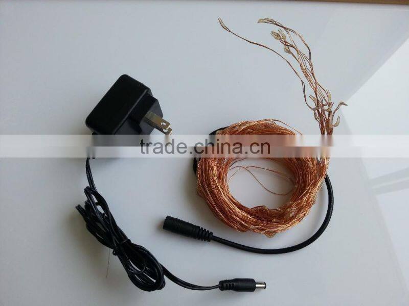 Garland tree light christmas led garland lights copper wire rattan string lights for outdoor indoor tree decoration