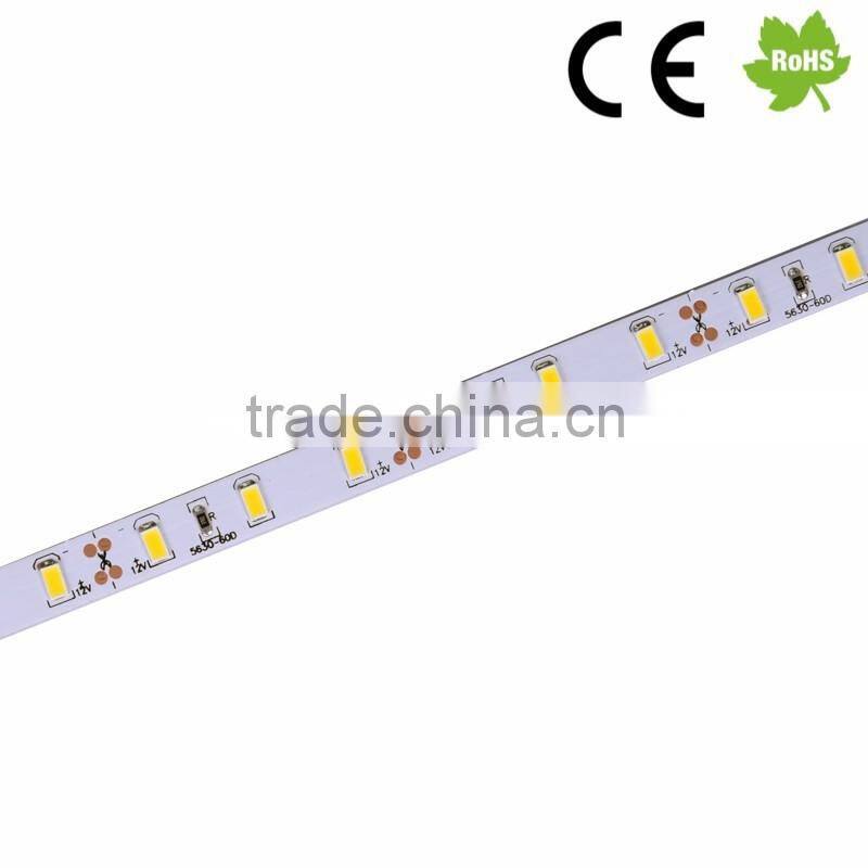 Good price LED Flexible Strip Light 5630 Sanan chip,Super Flux, Warm White 12V/24V waterproof led strip light