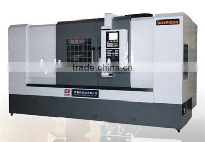 TCK700 106 mm large bore 12 station turre slanting bed CNC turning lathe machine