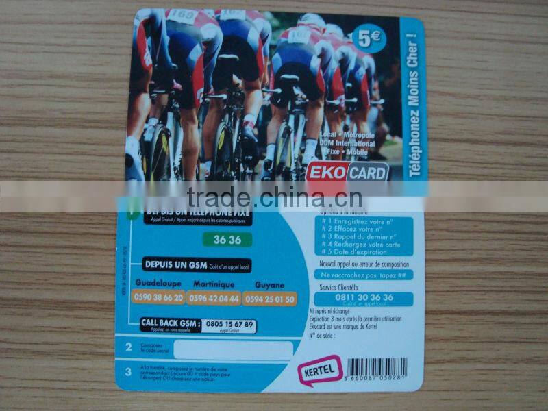 recharge calling card