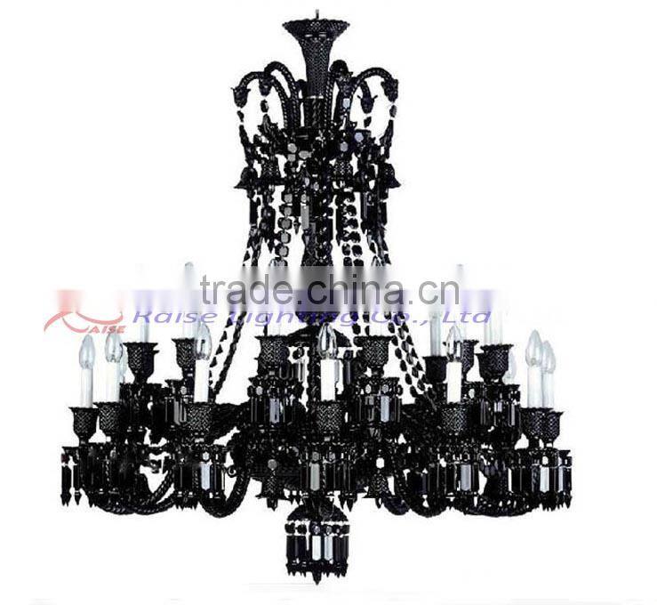 Luxury Clear /Red /Black /Amber Baccarat crystal chandelier