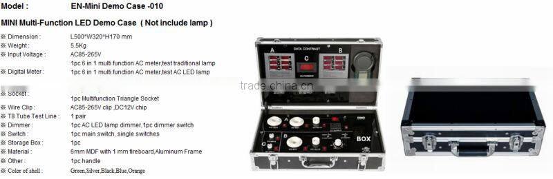 LED Demo Case Hot sale,mini demo case,with Illuminance meter