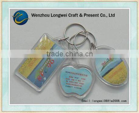 clear acrylic keychain/acrylic mirror keychains/acrylic keychains wholesale