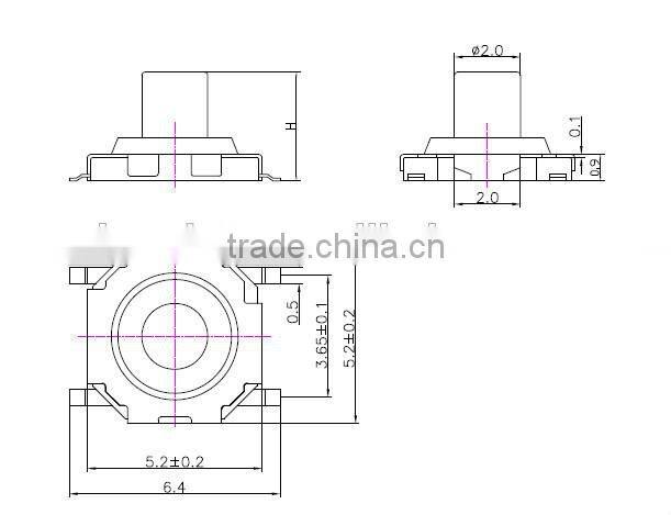 SMD tact switch miniature switch tact switch