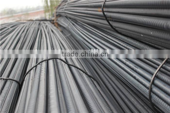 HRB400E HRB400 HRB500 Hot Rolled Screw Thread Steel Bar / Ribbed Steel Bar
