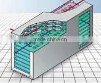 0.18mm thickness flat aluminum foils cross-counter flow heat exchanger