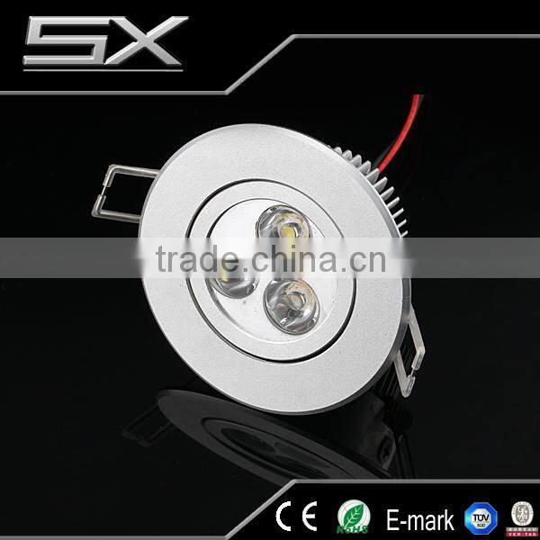 High Quality Dimmable 3W LED downlight ceiling light CE RoHS Approved