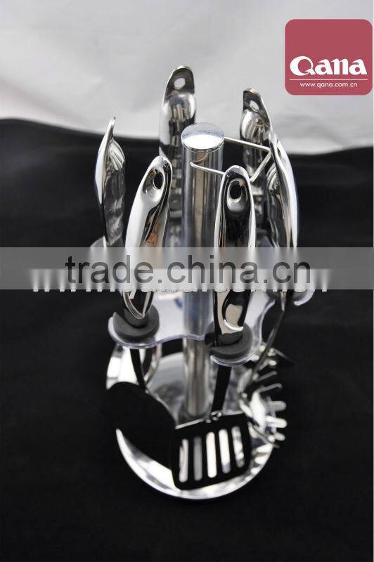 7pcs Stainless Steel Kitchenware with Shelf new design kitchenware