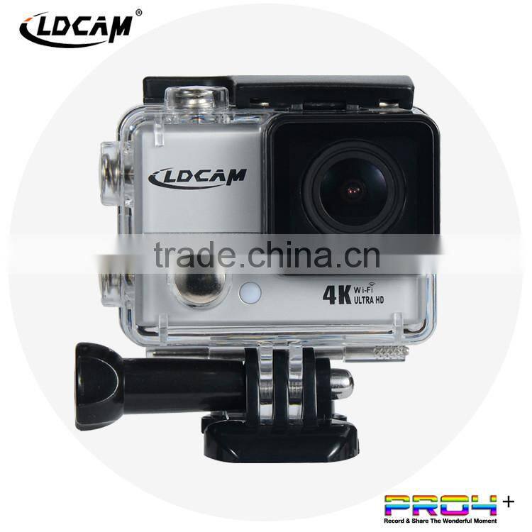 Drop shipping LDCAM pro4+ WIFI 4k Ultra HD action camera 45m waterproof with waterproof case