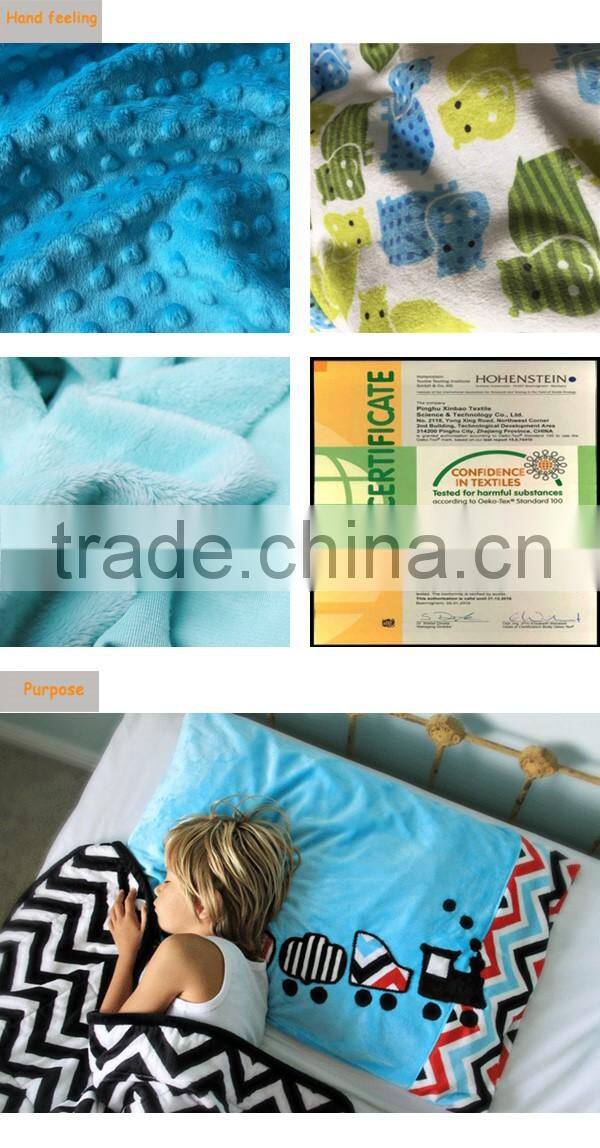 MOQ 50pcs Fashion Design Luxurious Security Minky Green Orange Microfiber Pillow Case