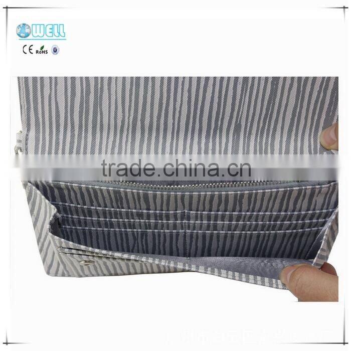 Zebra-stripe Print PU Leather ladies wallet