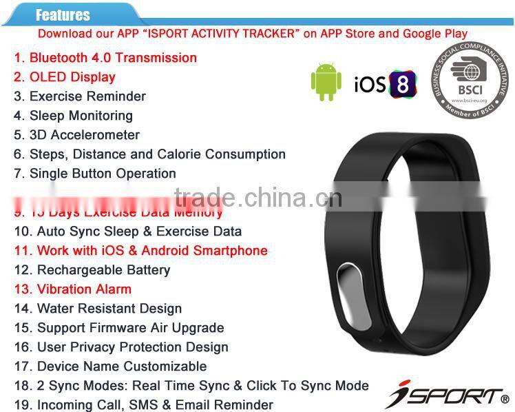 Bluetooth Bracelet Watch Activity Tracker Incoming Call Indicator