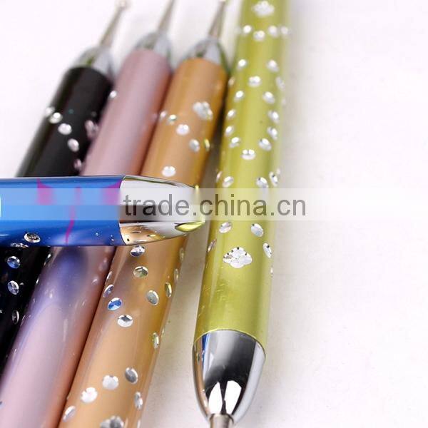 Easam metallic 5pcs nail art high quality dotting tools,nail art dotting tools and brushes