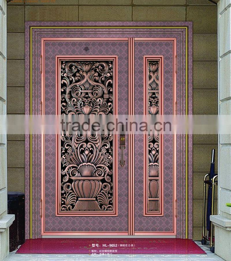 Security stainless steel swing door price