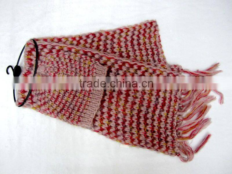 New designs colorful winter hat and scarf sets