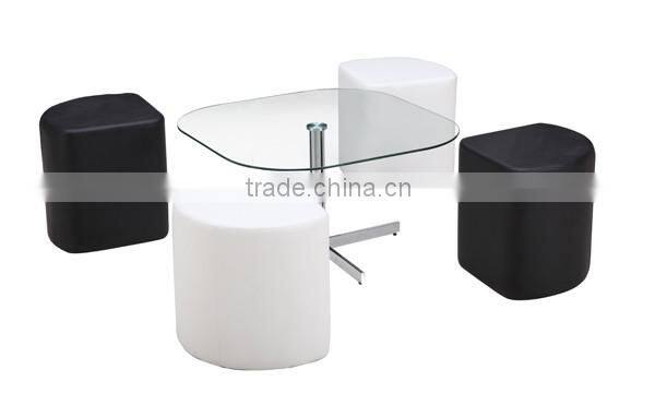 European style coffee table with 4 seats set