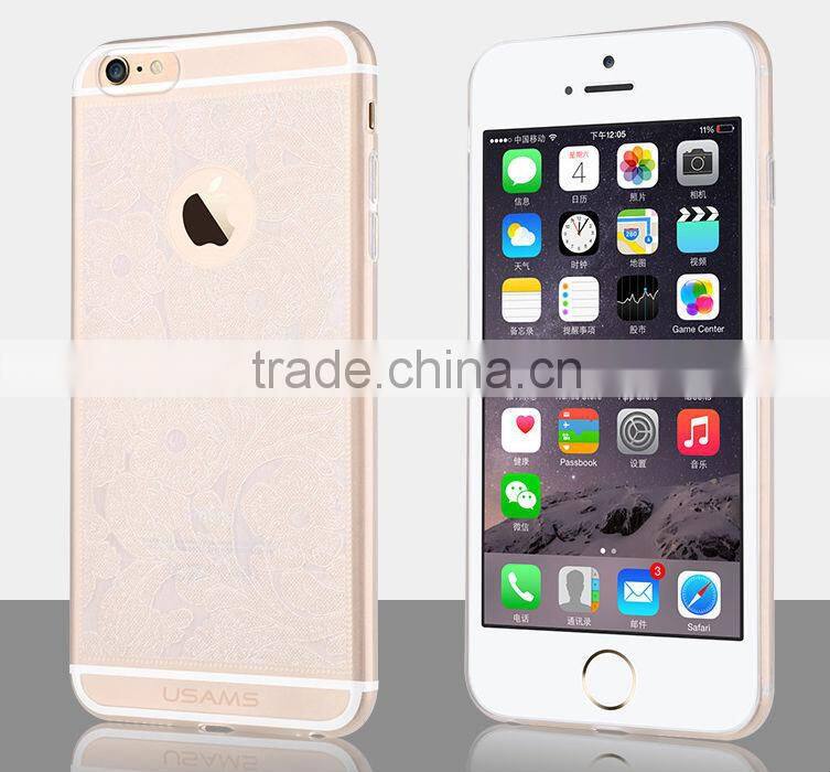 USAMS brand flower tpu case for iphone 6