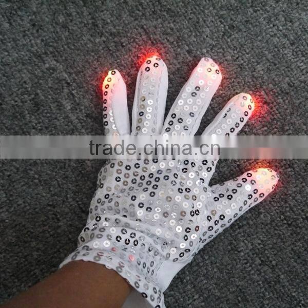 2016 Fashional promotion gift female Flashing Led Gloves For Dancing Party,Halloween Carnival
