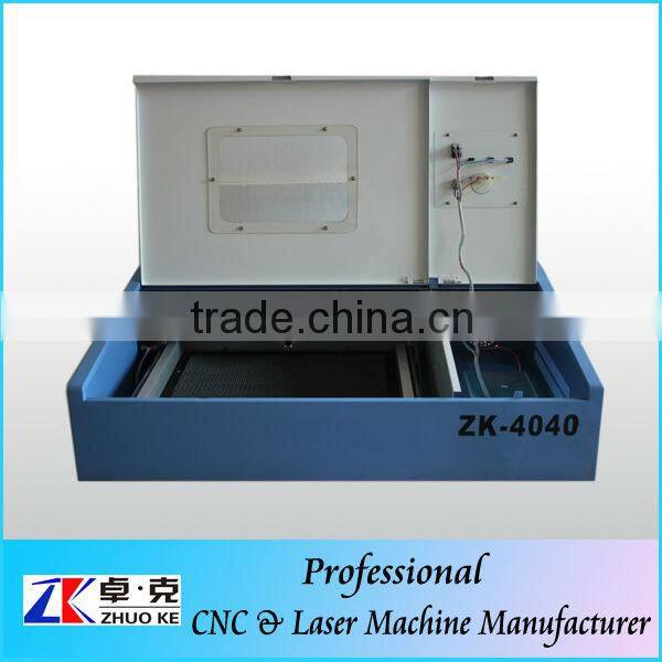 High quality small laser engraving cutting machine 400*400mm ZK-4040