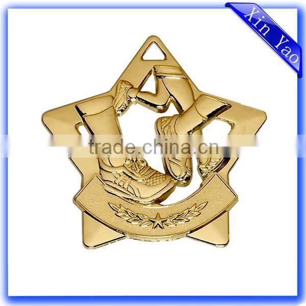 Promotion zinc alloy engraved sport custom design medal