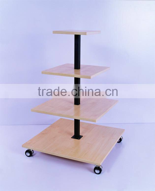 High Quality Black & Maple MDF Removable Shirt Shelves