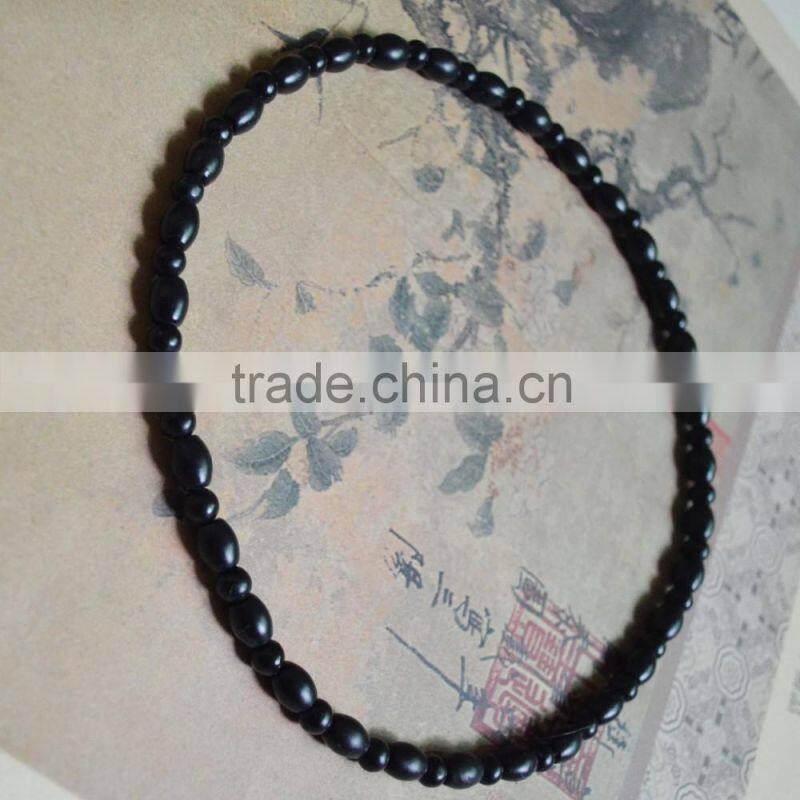 health care black nephrite bianshi necklace