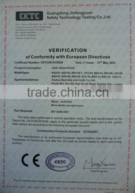 Hot Sale Cast Iron Wood Burning Stove with Bolier