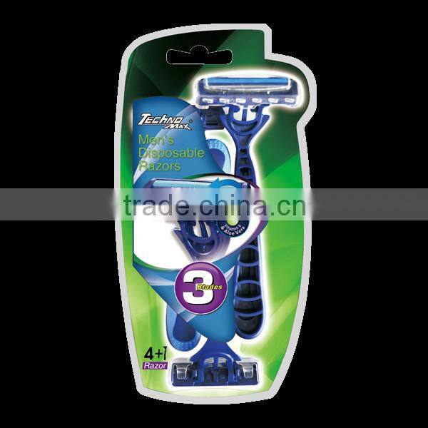 Top selling triple stainless steel disposable Male shaver razor,Gilette