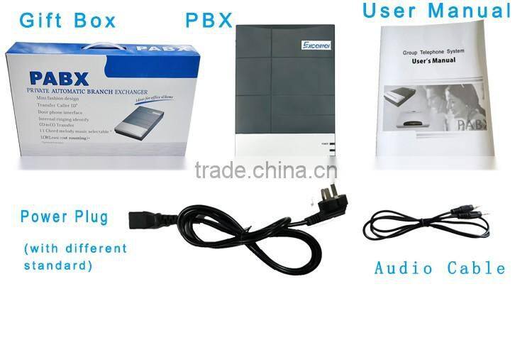 Excelltel /Mini PABX /exchange system /pbx for home and office /CS208 2 CO line 8 extension