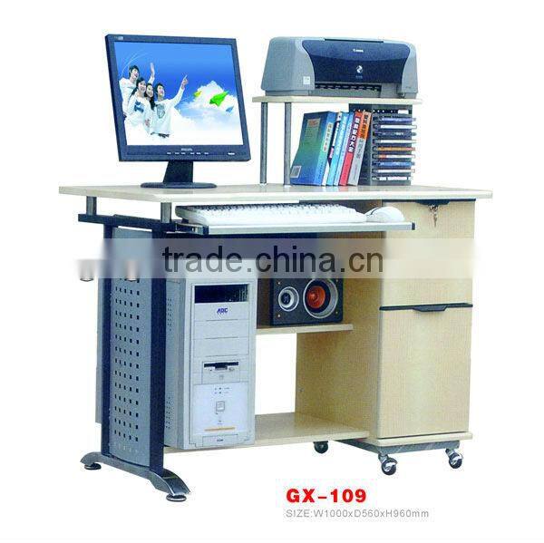 GX-109 Guangzhou factory office desk with locking drawer