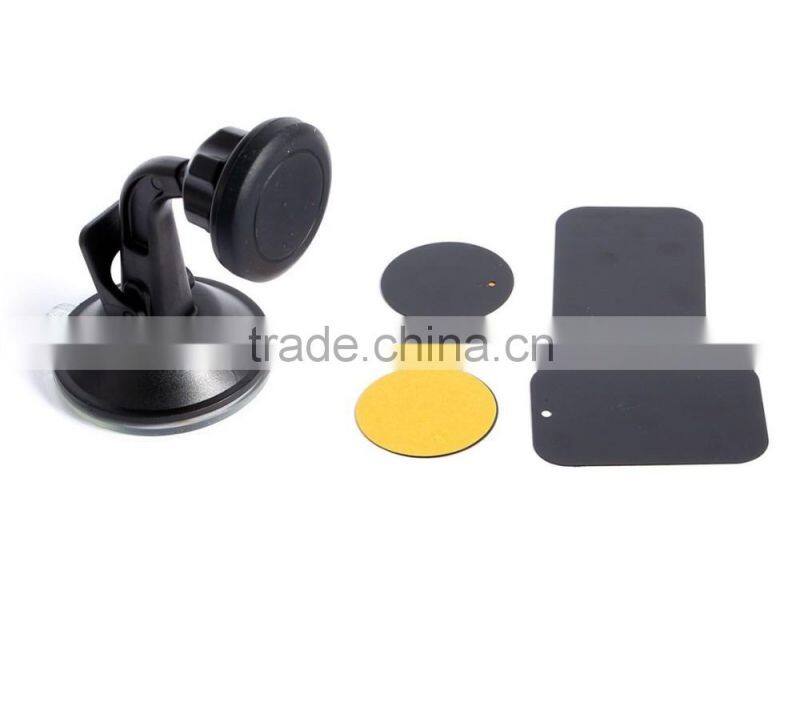 2016 new novelty products magnetic sticky 360 degree mobile phone holder for car