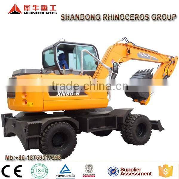 8T excavadora de ruedas para la venta