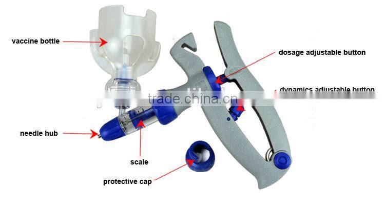 2ml adjustable chicken vaccine automatic vaccine syringe