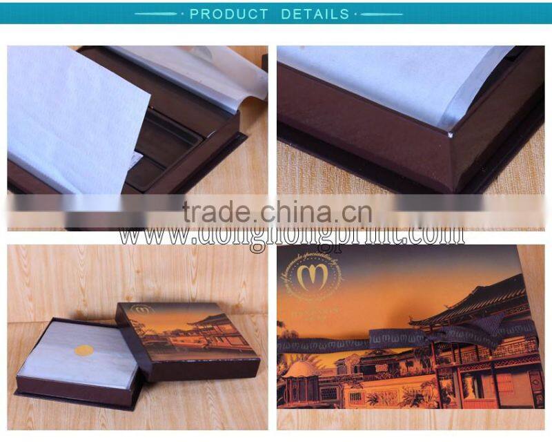 chocolate packaging box with plastic divider