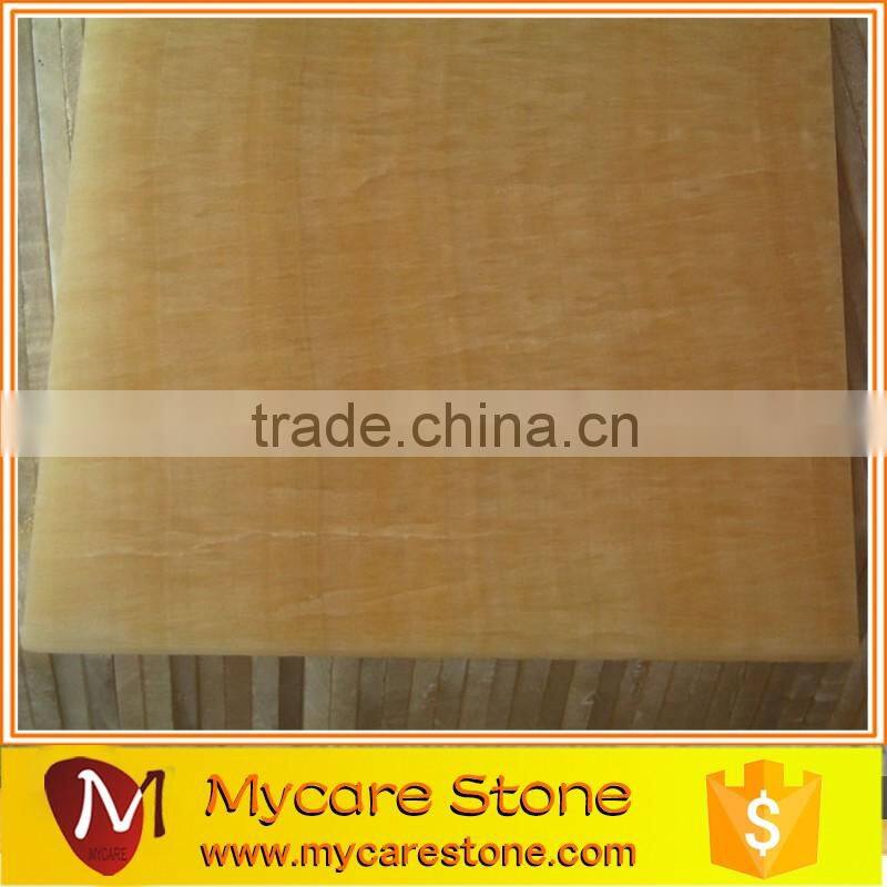 natural polished honey yellow onyx luxury floor tile