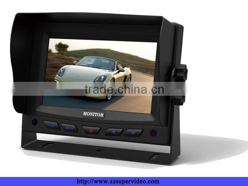 small screen size 5 inch truck 4 pin reverse camera monitor