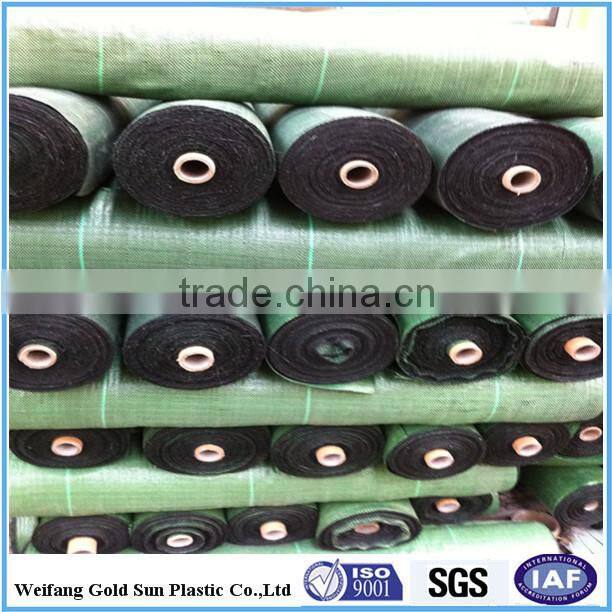 pp woven silt fence / weed control mat with selvedge