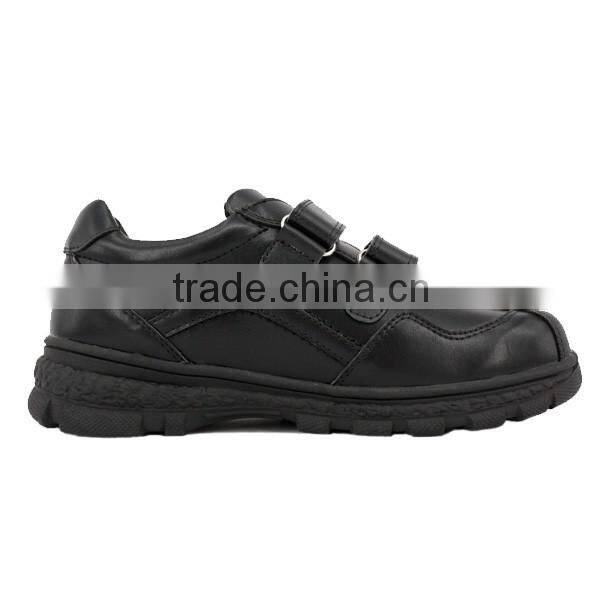 Guangzhou Customized Boys Microfiber Leather No Brand Name Sport School Shoes Without Lace