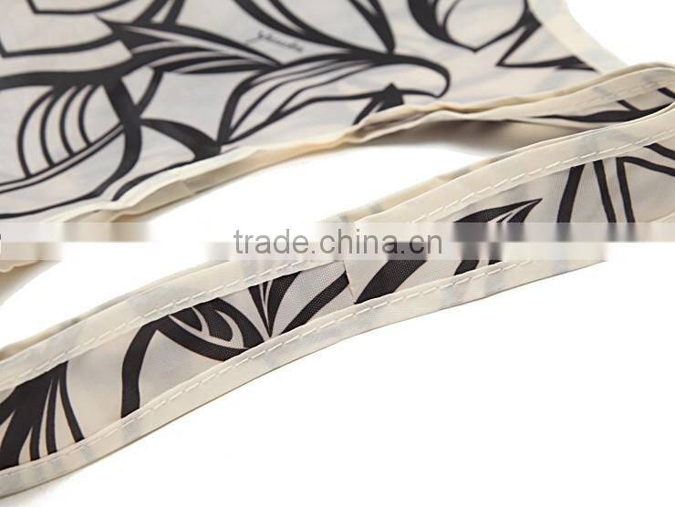 new fashion foldable tote bag printede nylon shopping bag