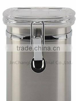 2016 Sealed stainless steel coffe Sugar Tea storage canister
