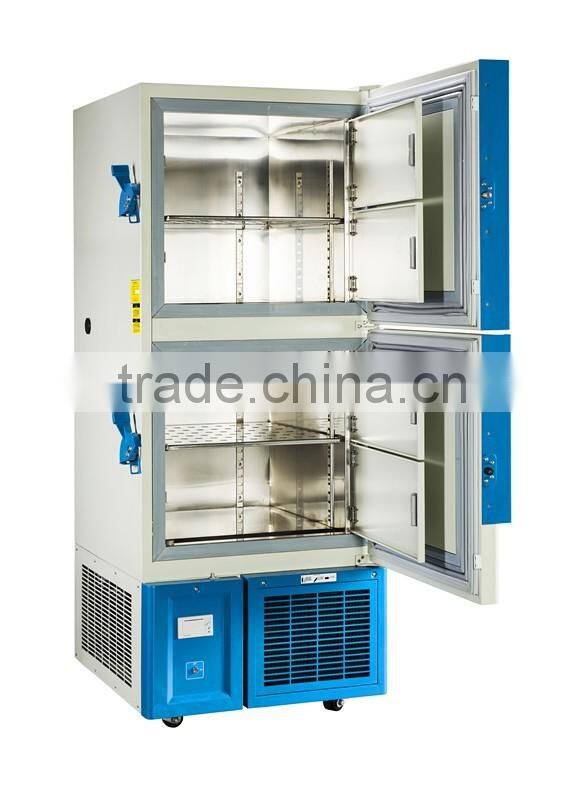 Ultra low temperature freezer/Upright double-door -86c degree medical freezer