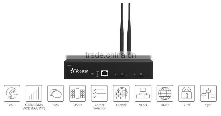 Yeastar 2 ports 2 SIM Card GSM Gateway VOIP Gateway