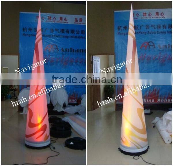 Colorful Light Up Inflatable Wedding Cone