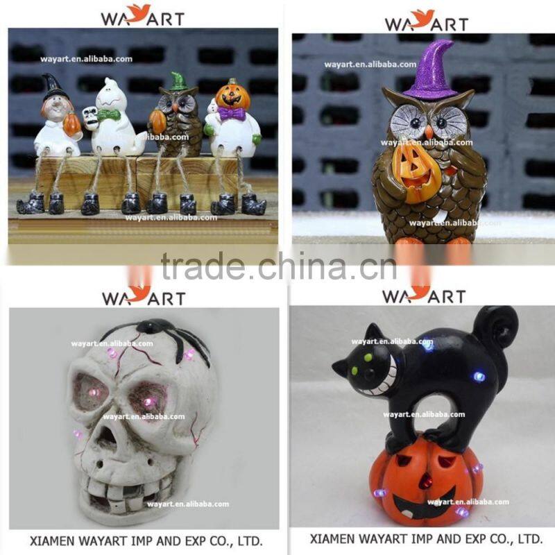 Hot sale Friendly Resin Pumpkin Table Top Halloween Decoration