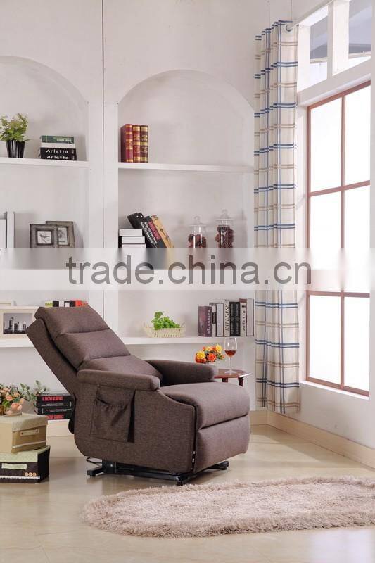 2016 modern and fashion European style fabric power lift chair for disable people