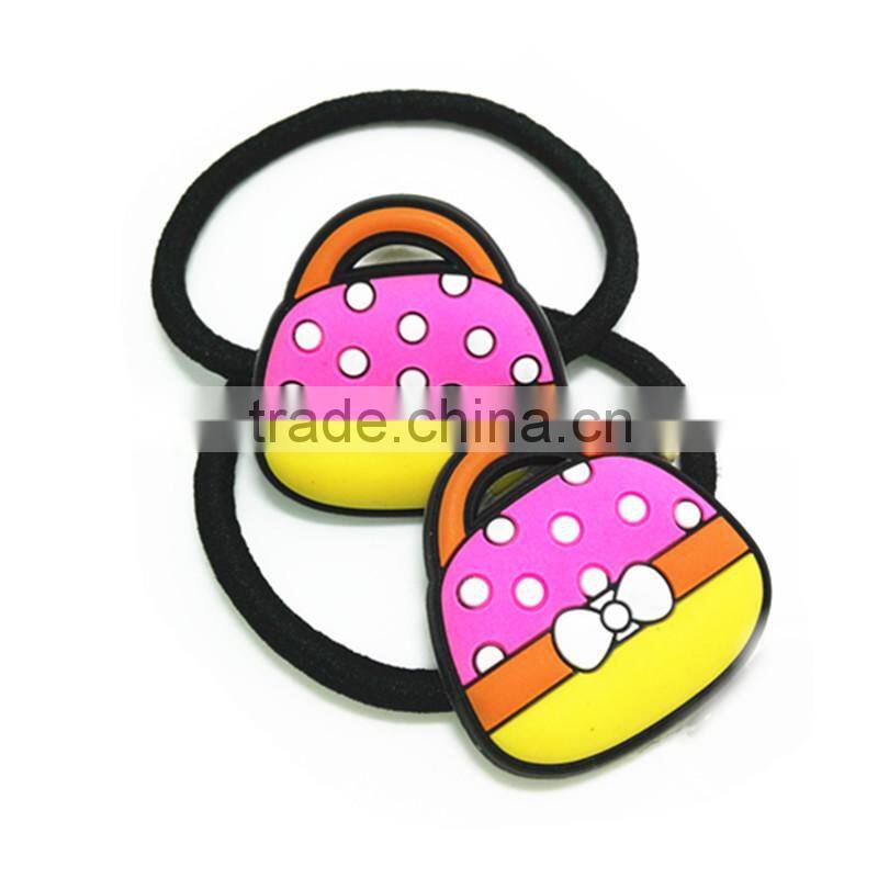Animal Shaped Hair Accessories/ Custom Rubber Hair Elastic For Kids